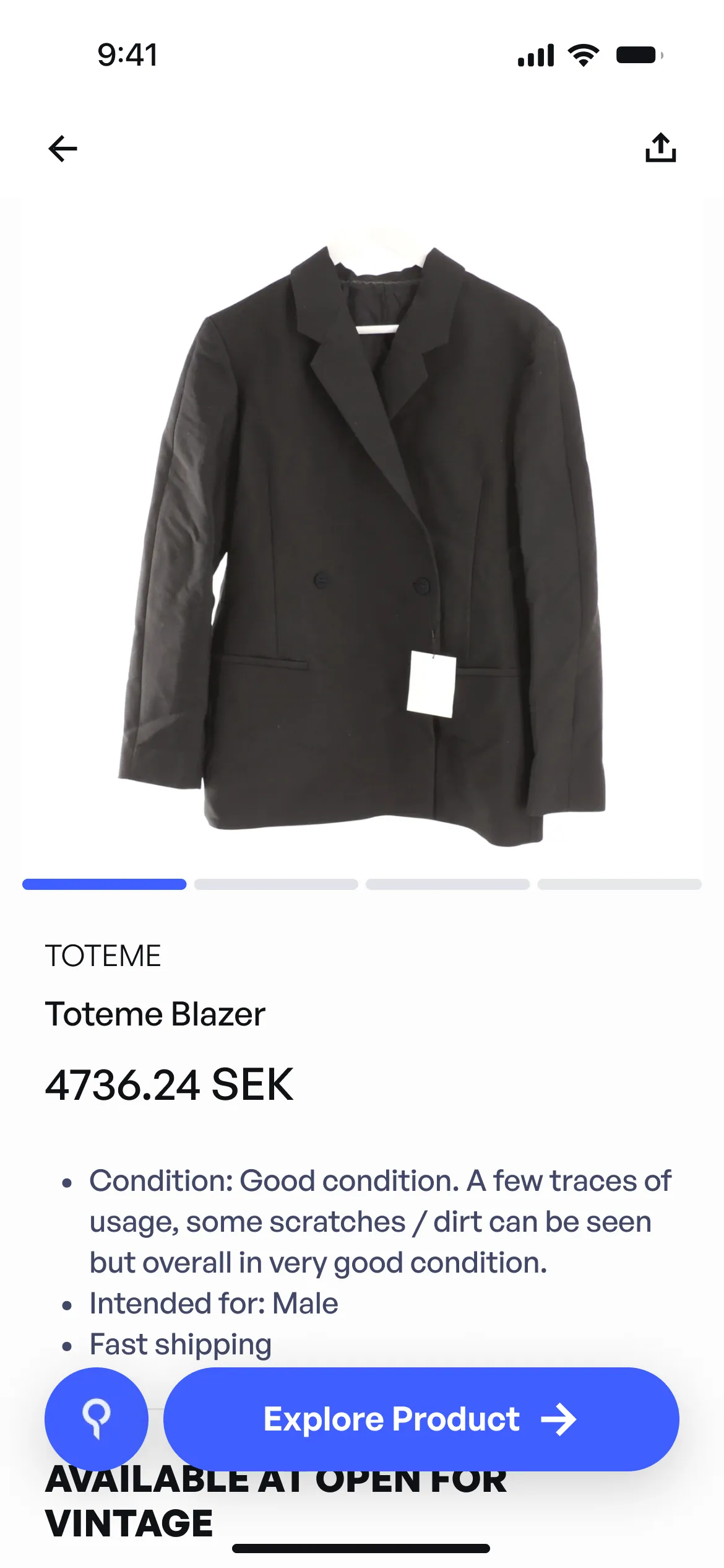 Circulaire mobilapp skärmdump