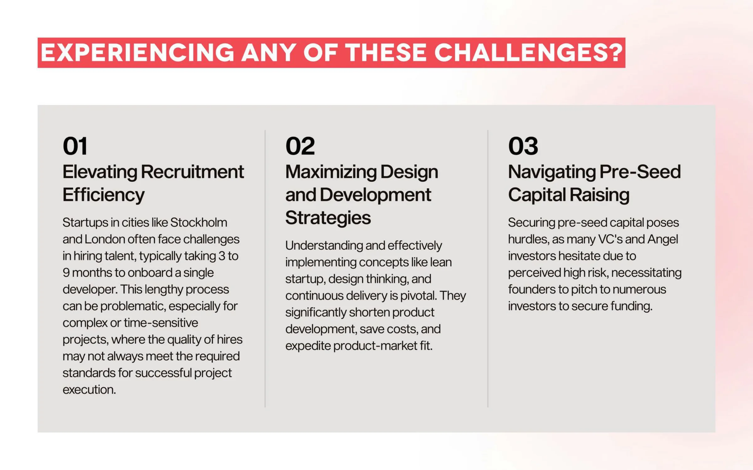 Pitch deck, bild 4 av 20